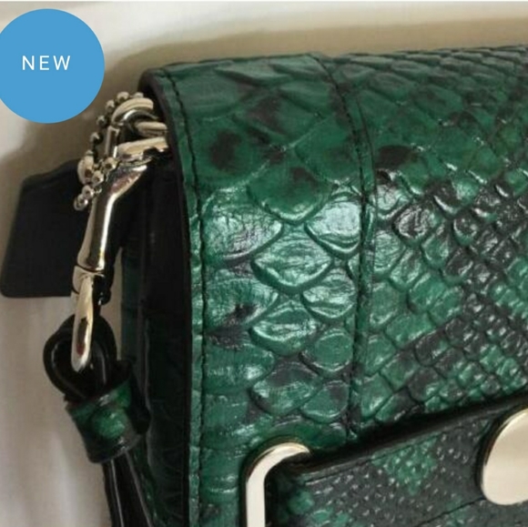 COACH  Swagger Embossed Python Clutch *Brand New* - Picture 8 of 8